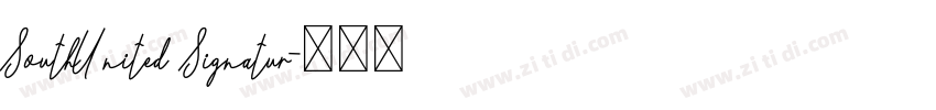 SouthUnited Signatur字体转换
